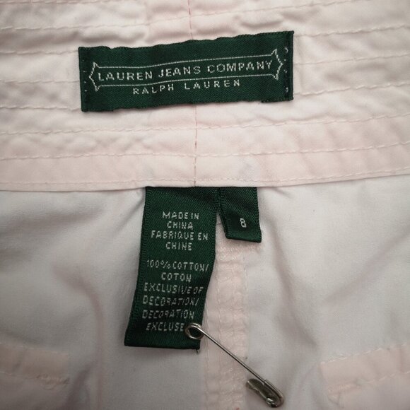 Lauren Jeans Co. Ralph Lauren Ladies Size 8 Pink Ankle Length Pants - Picture 3 of 14
